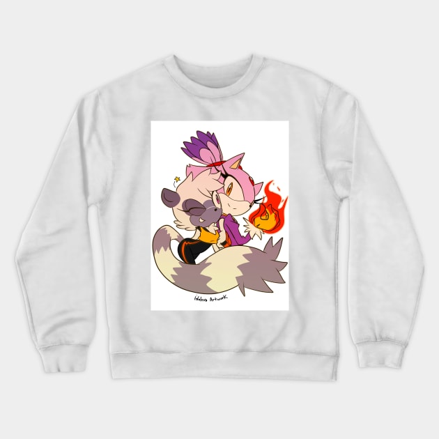 Tangle and Blaze Crewneck Sweatshirt by idolnya